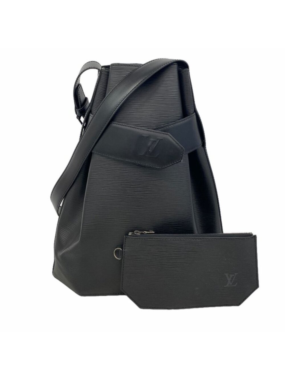 Louis Vuitton Shoulder Bag Epi Sac D'epaule GM Noir